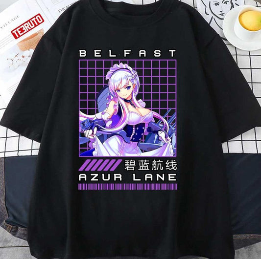Belfast Vintage Azur Lane Fan Unisex T-shirt, Sweatshirt, Hoodie (1)