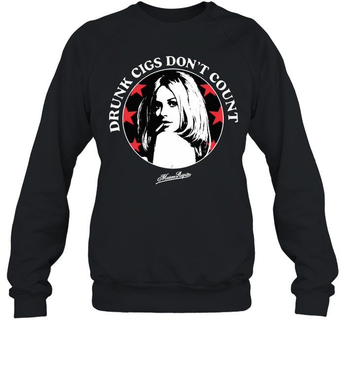 Drunk Cigs Don’t Count Maison Rapito Cigarettes Unisex T-Shirt