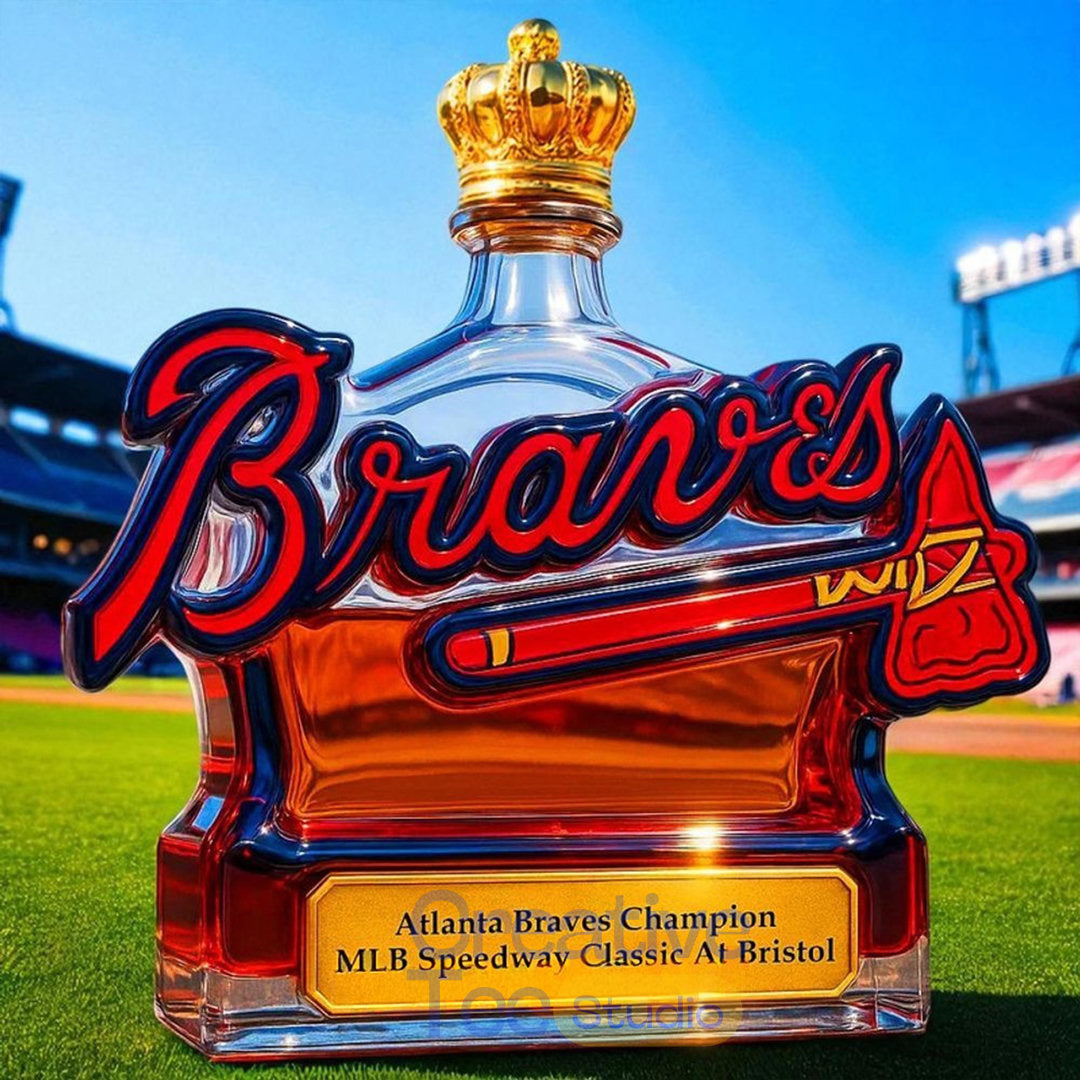 Atlanta Braves Champion MLB Speedway Limited Edition Whiskey Bottle