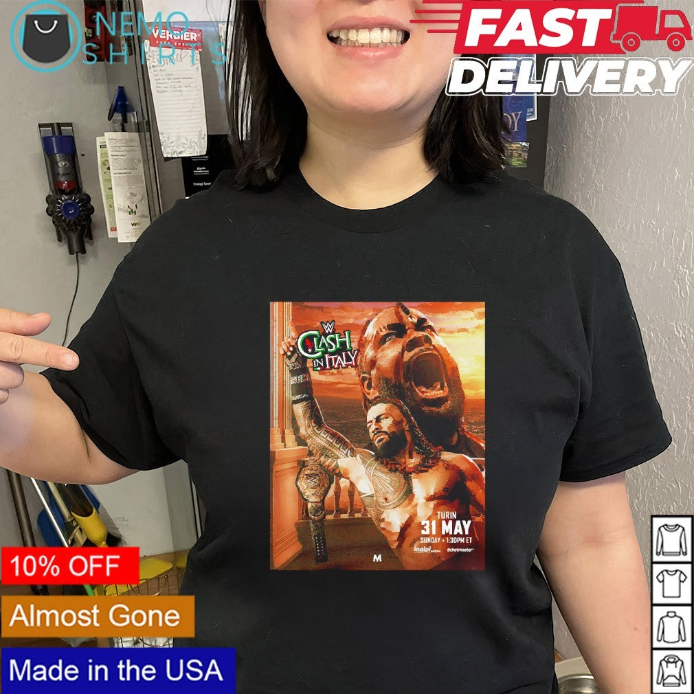 Roman Reigns vs Jacob Fatu WWE Clash In Italy shirt