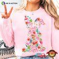 Easter Flowers Floral Bunny Holiday Shirt