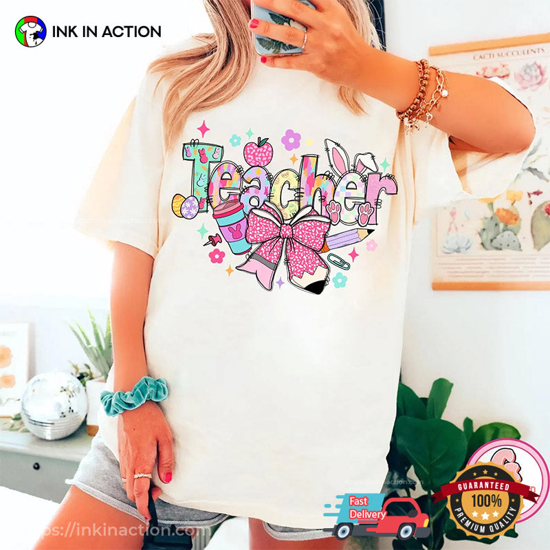 Easter Holidays Bunny Teacher Vintage Shirt