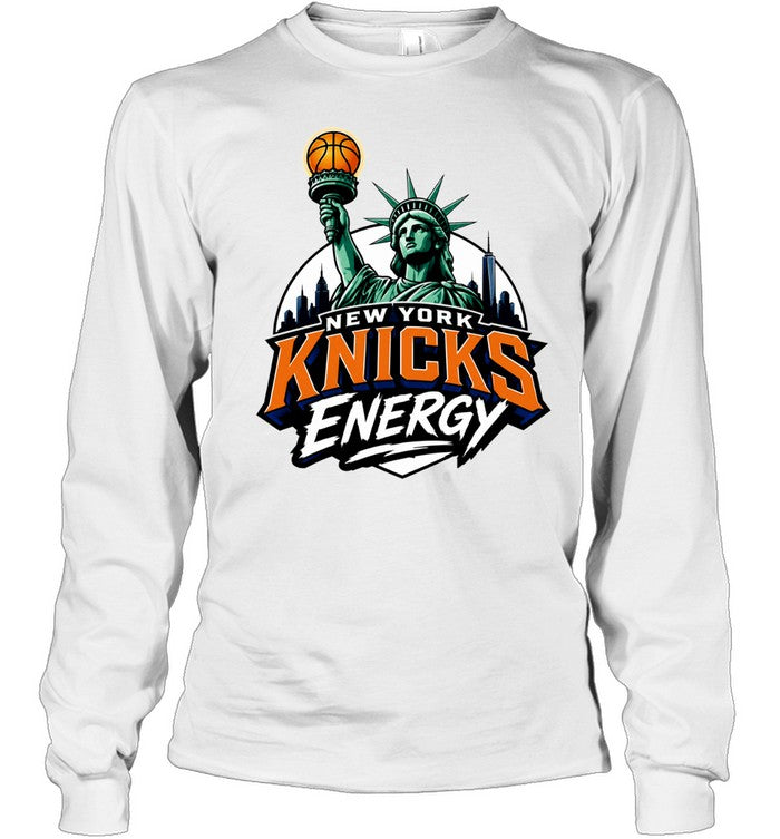 Energy Statue of Liberty Basketball Skyline Finals 2026 Unisex T-Shirt