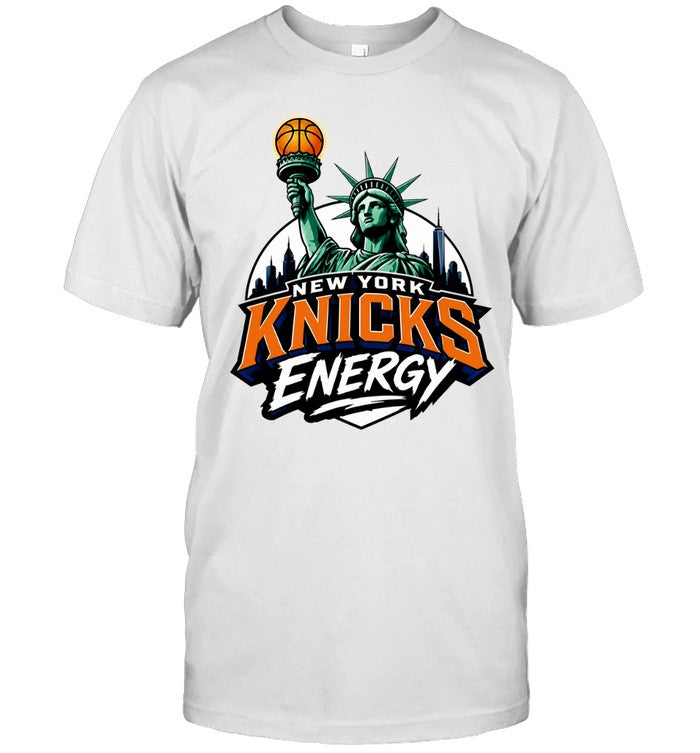 Energy Statue of Liberty Basketball Skyline Finals 2026 Unisex T-Shirt
