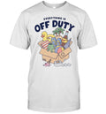 Everything is off duty cartoon beach vacation items box Unisex T-Shirt