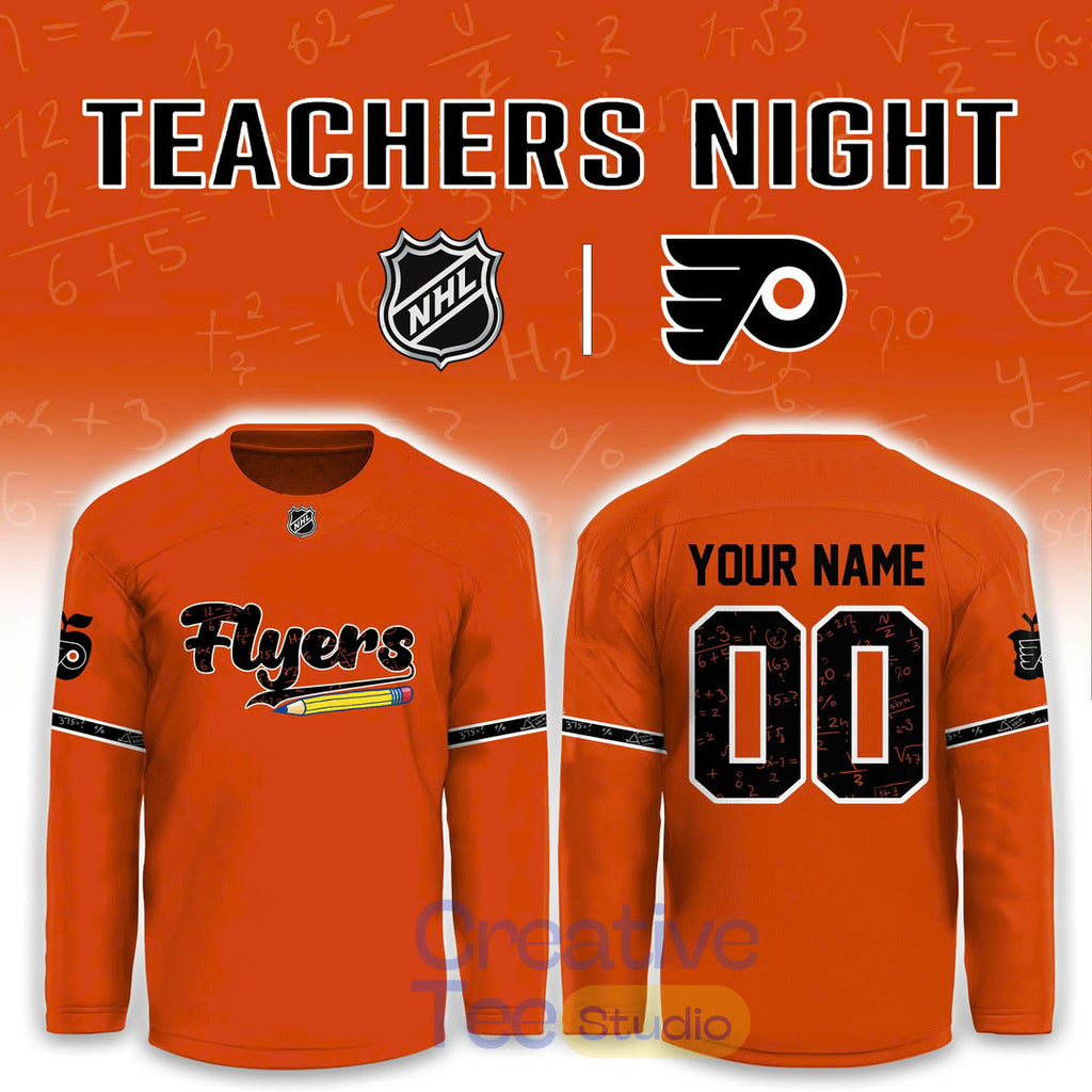 Philadelphia Flyers Teacher Appreciation Night 2026 Custom Hockey Jersey