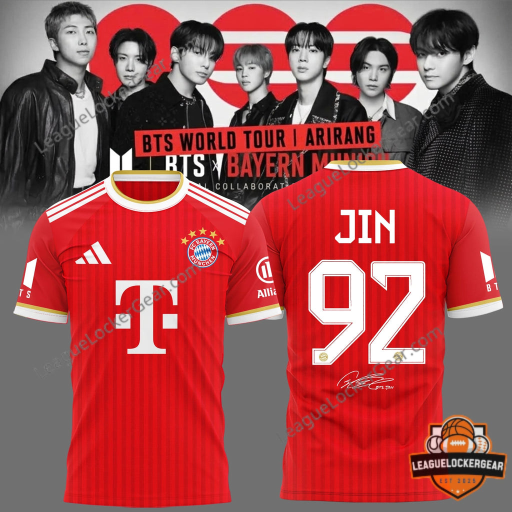 FC Bayern München BTS Collaboration Jin Jersey