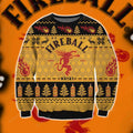 Fireball Cinnamon Whisky Knitting Pattern 3D Print Ugly Sweater