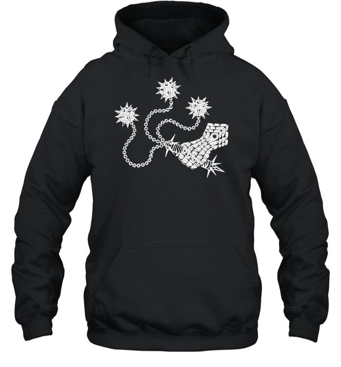 Flail Relaxed Faded medieval weapon spiked mace Unisex T-Shirt