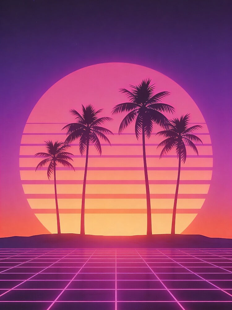 Retro Sunset by RetroSynthwaveDesigns