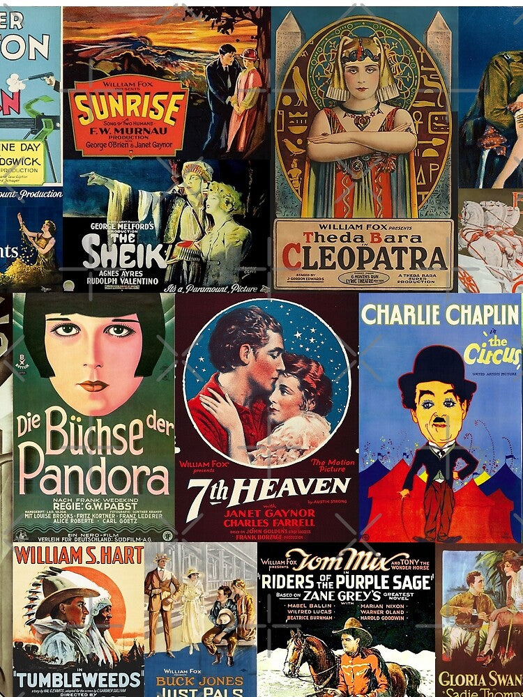 Movie posters from classic silent films by Reel Old Movies