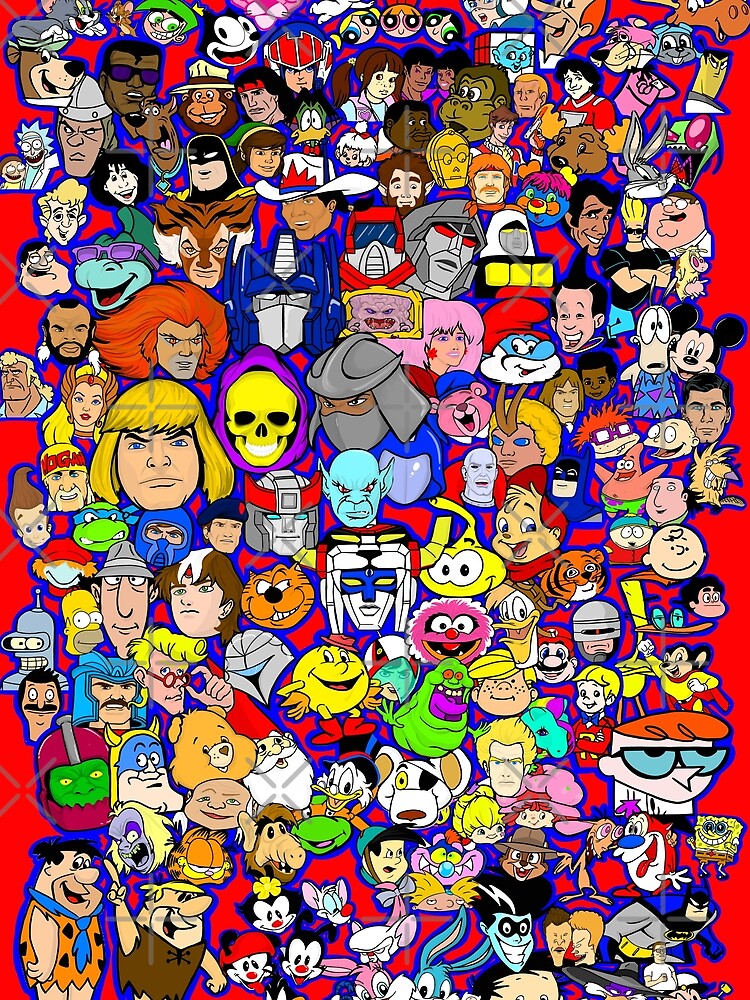 Saturday Morning Cartoon Collage by gjnilespop