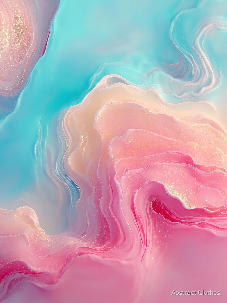 Cotton Candy Marble by Abstract Clothes