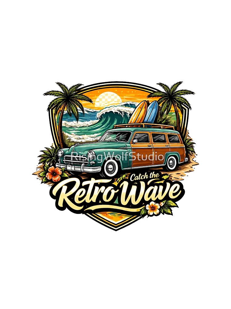 Retro Wave by RisingWolfStudio