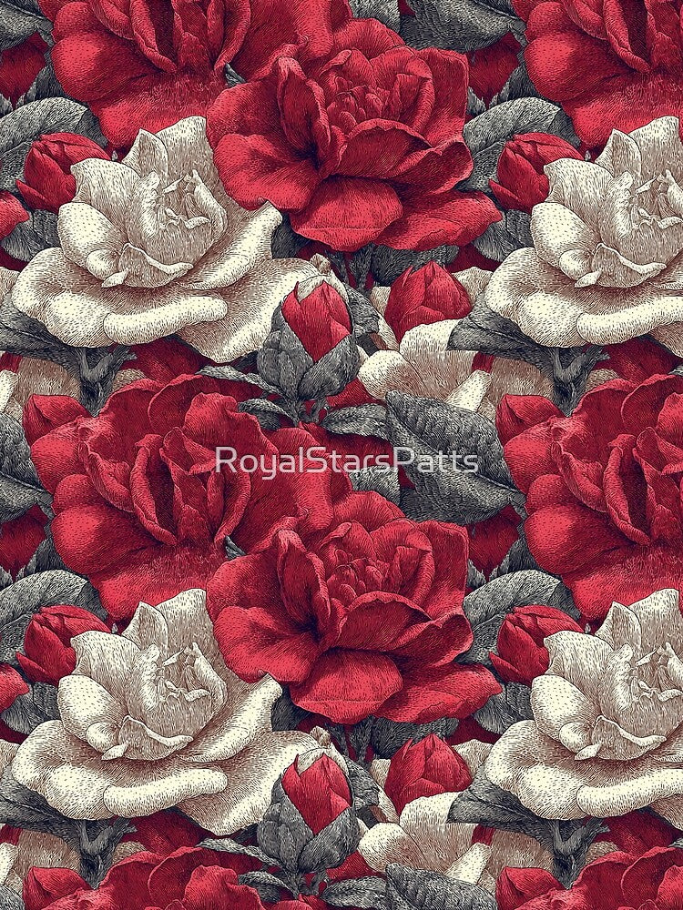 Bold Gardenias Print  - Birthday Flower Pattern  - Birthday Gifts by RoyalStarsPatts