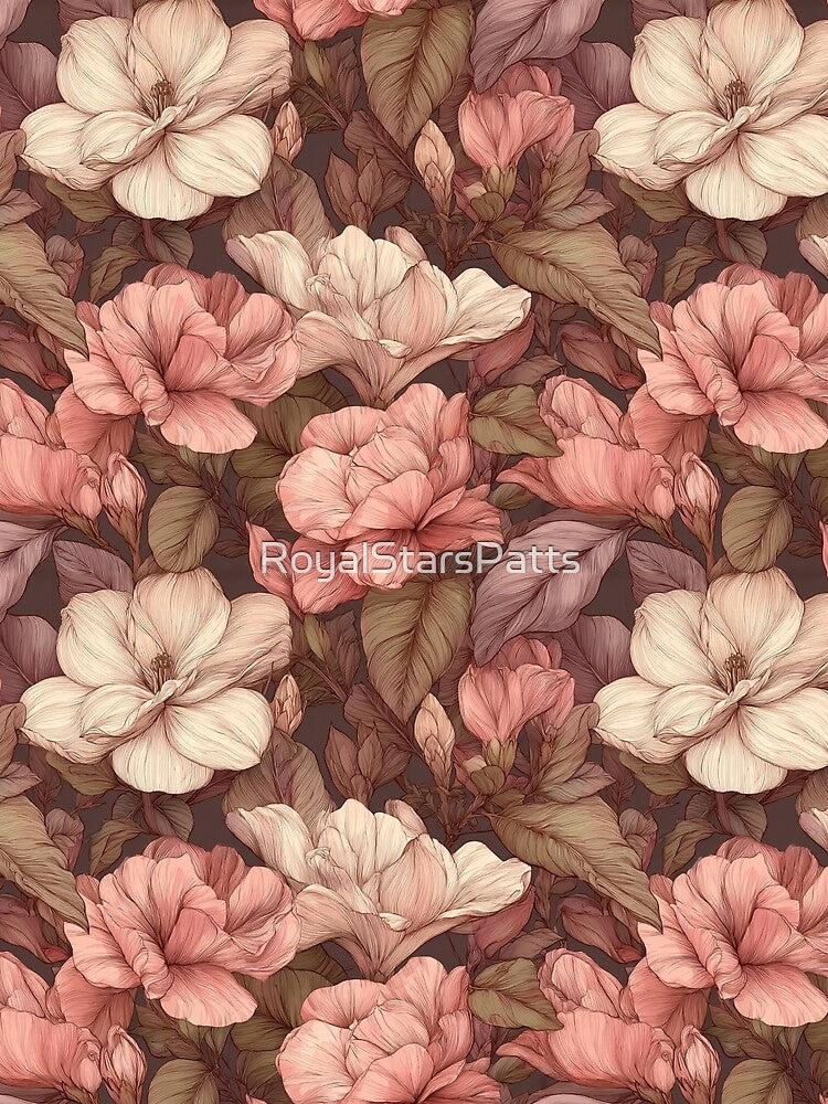 Vibrant Gardenias  - Birth Flower Pattern  - Gifts For Women by RoyalStarsPatts