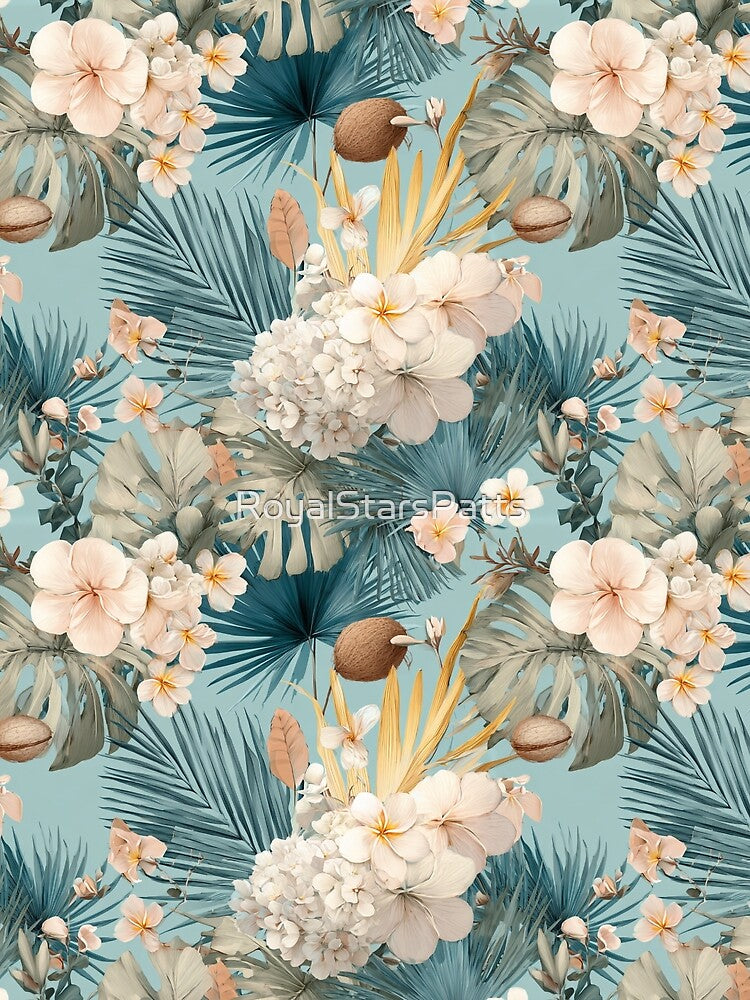 Beautiful Tropical Flower - Flower Floral Pattern  - Best Gifts For Men by RoyalStarsPatts