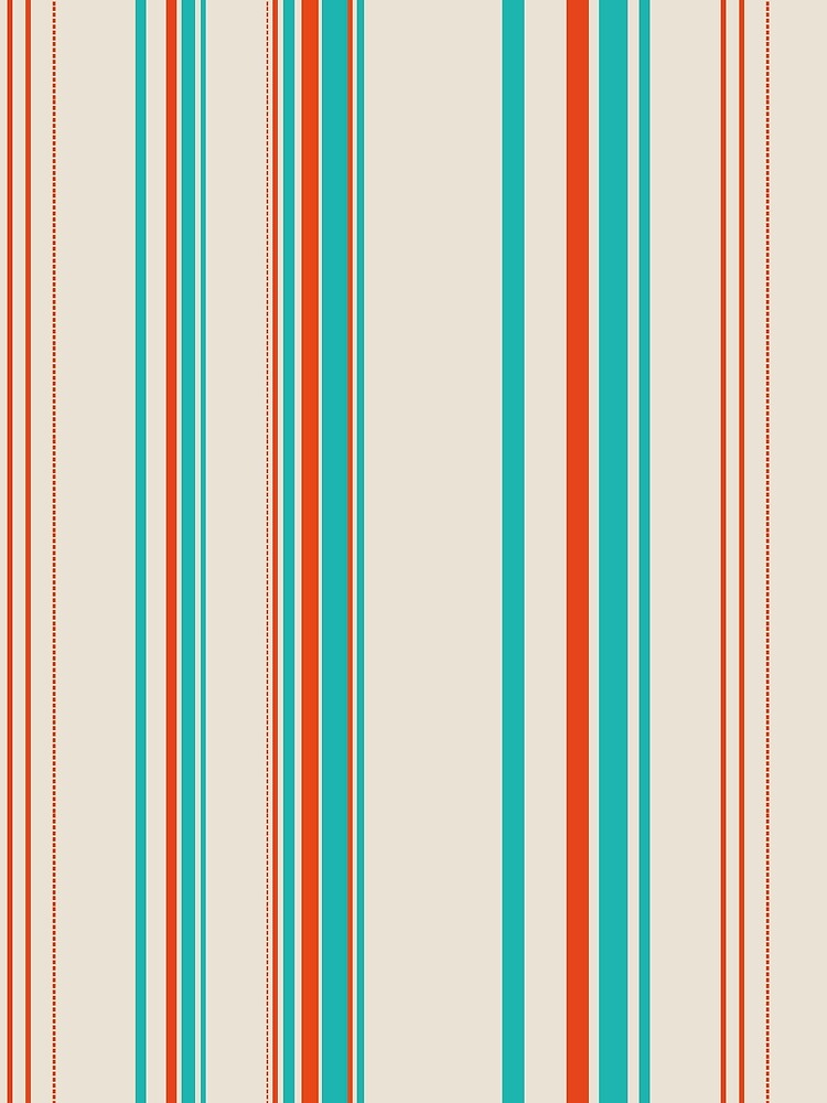 Retro pastel stripes mid century pattern by WildHugeDot