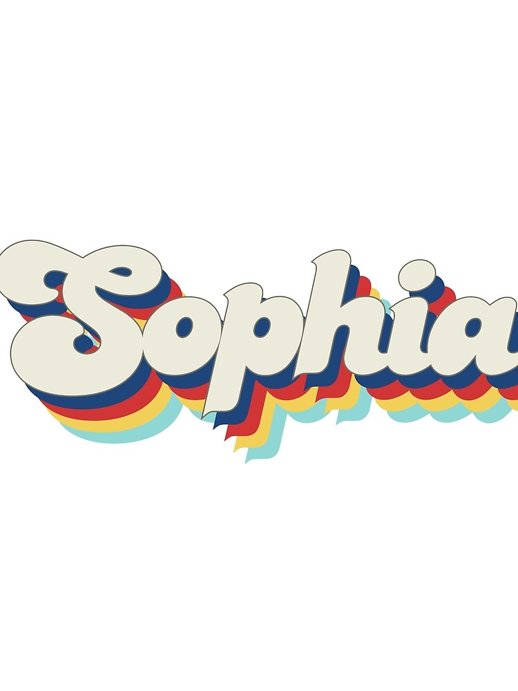 Retro Name Art (Sophia) by Made by Marley