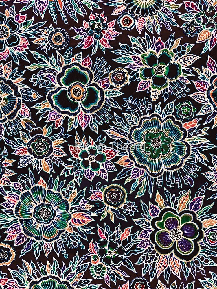 Neon Garden | Psychedelic Floral | Hestia by Bloom Theory