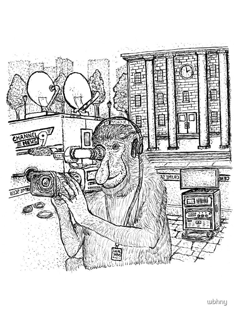 Prime Time Primate: Nose for the News by wbhny