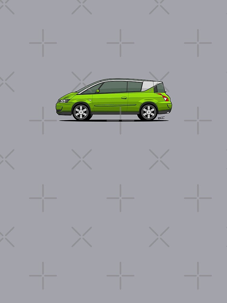 Avantime (green) Single Illustration by RJWautographics