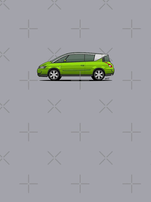 Avantime (green) Single Illustration by RJWautographics