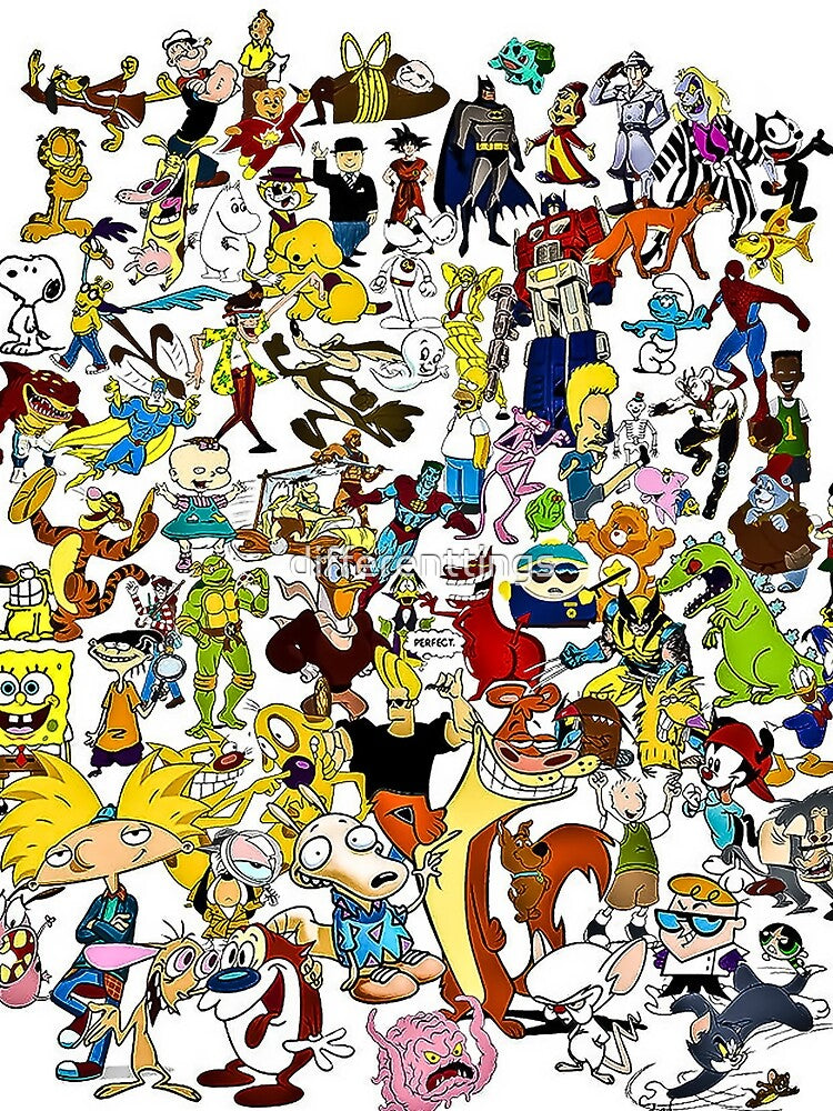 classic cartoons 80s and 90s tv childrens programs kids by differenttings