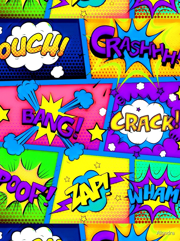 Colorful Comic Book Panels by Alondra