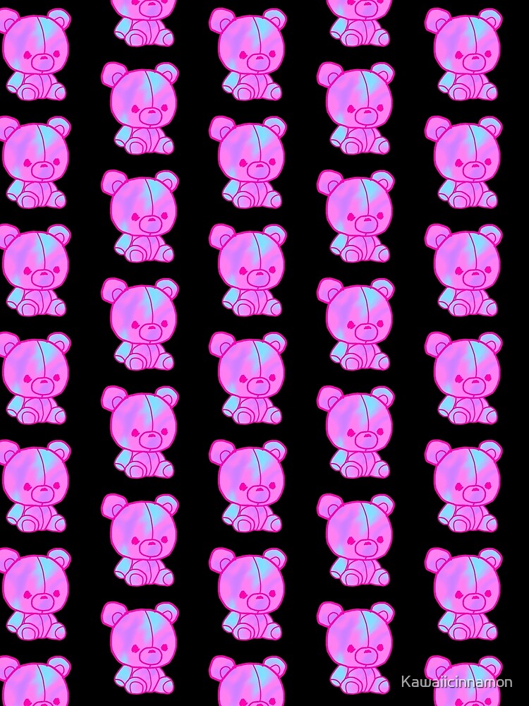 Cotton Candy Teddy Bear by Kawaiicinnamon