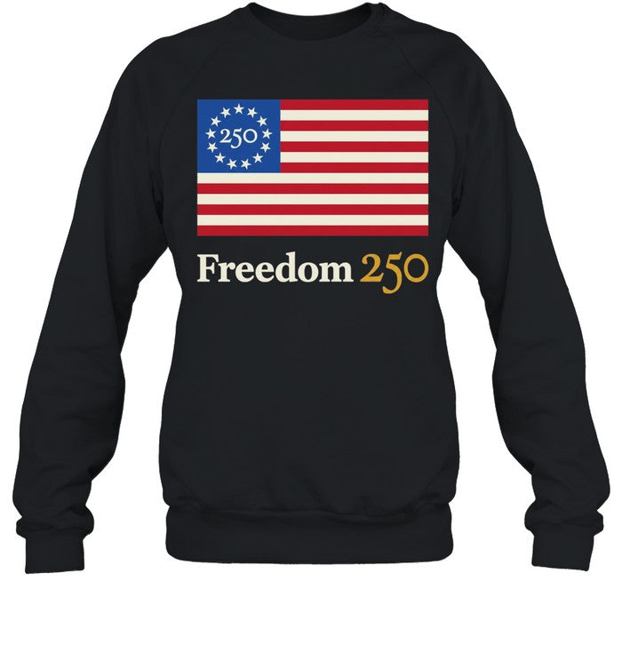 Freedom 250 American flag 1776 2026 Unisex T-Shirt