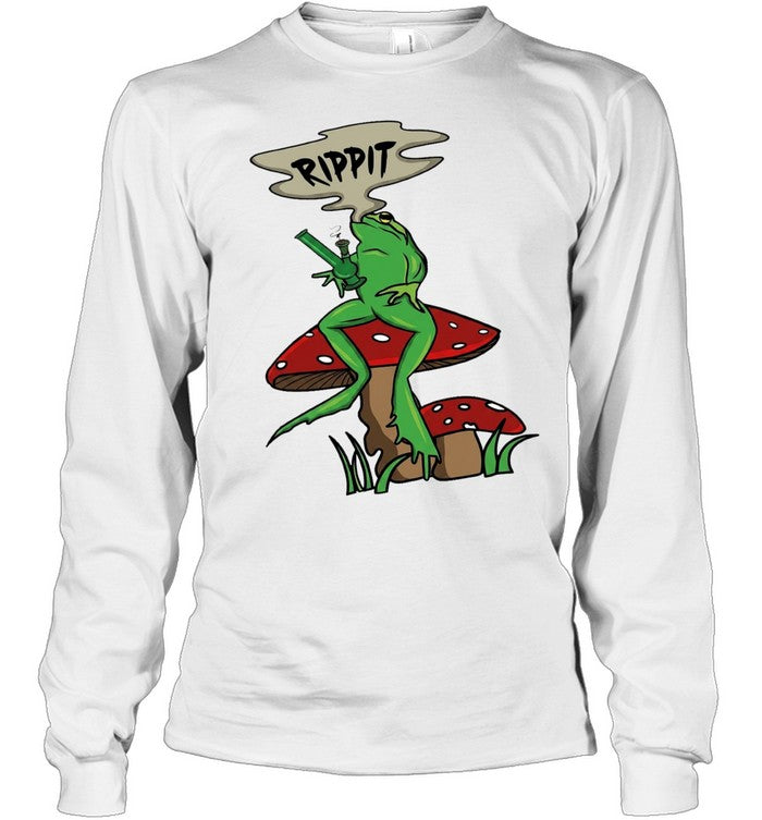 Frog holding gun rippit Unisex T-Shirt