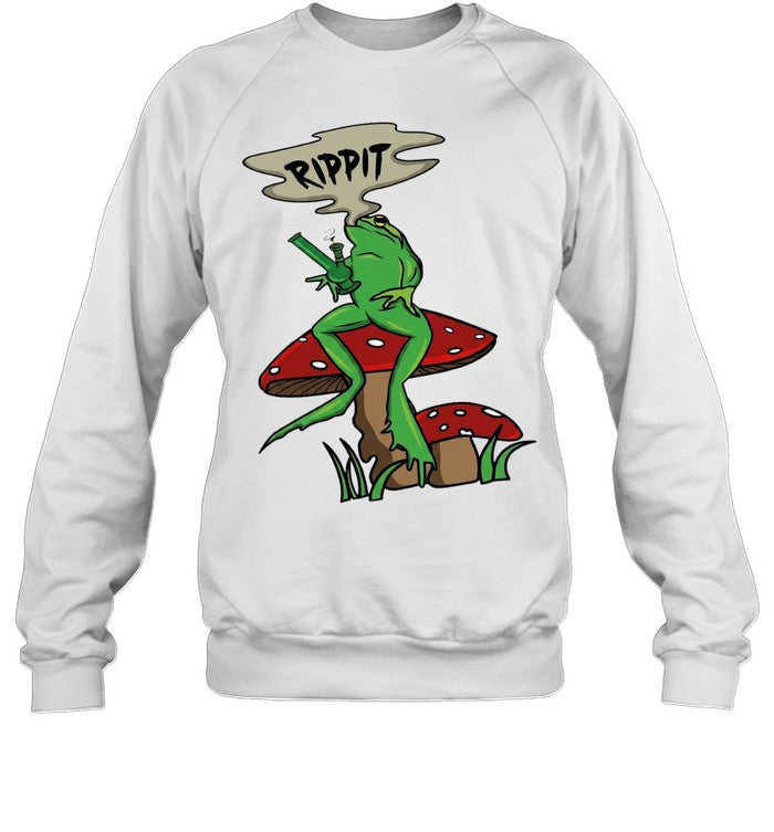 Frog holding gun rippit Unisex T-Shirt