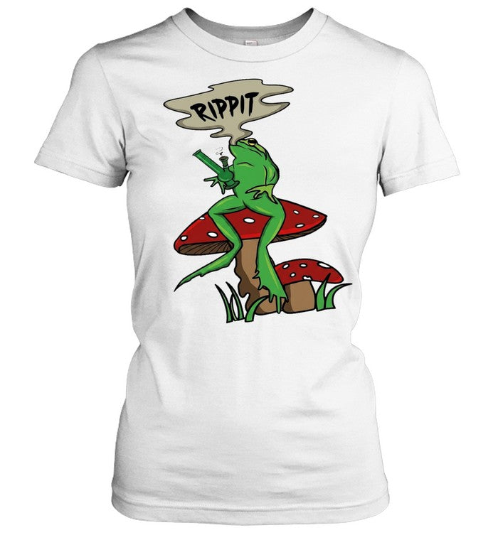Frog holding gun rippit Unisex T-Shirt
