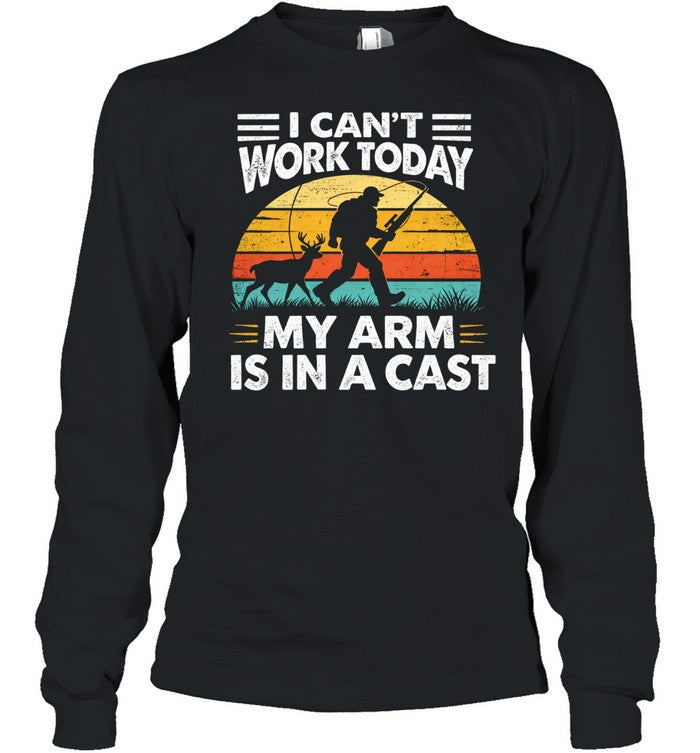 Funny Fishing For Men Women Fisherman Arm Cast Fish Unisex T-Shirt