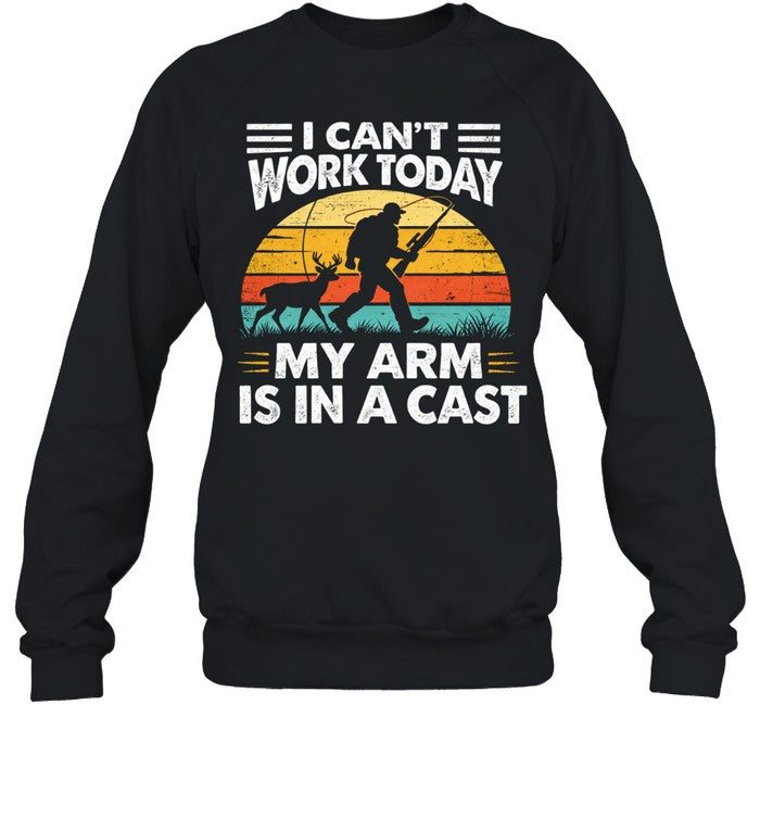 Funny Fishing For Men Women Fisherman Arm Cast Fish Unisex T-Shirt