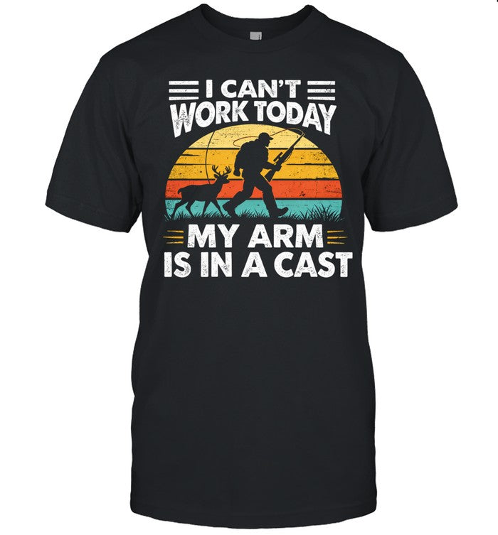 Funny Fishing For Men Women Fisherman Arm Cast Fish Unisex T-Shirt