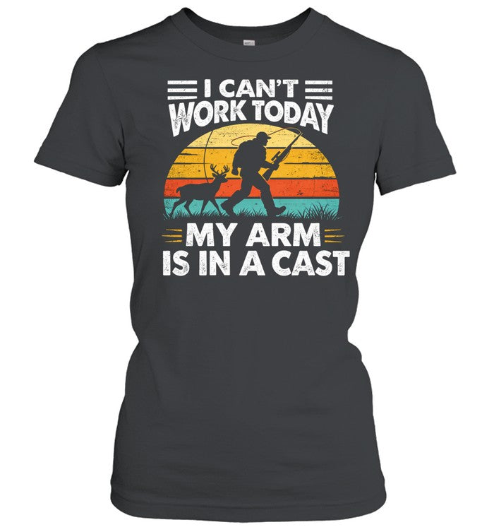 Funny Fishing For Men Women Fisherman Arm Cast Fish Unisex T-Shirt