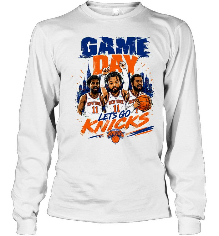 Game Day Lets Go Knicks New York Basketball Skyline Finals 2026 Unisex T-Shirt