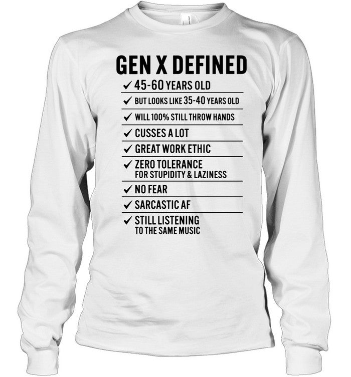 Gen Defined 45 60 years old Unisex T-Shirt