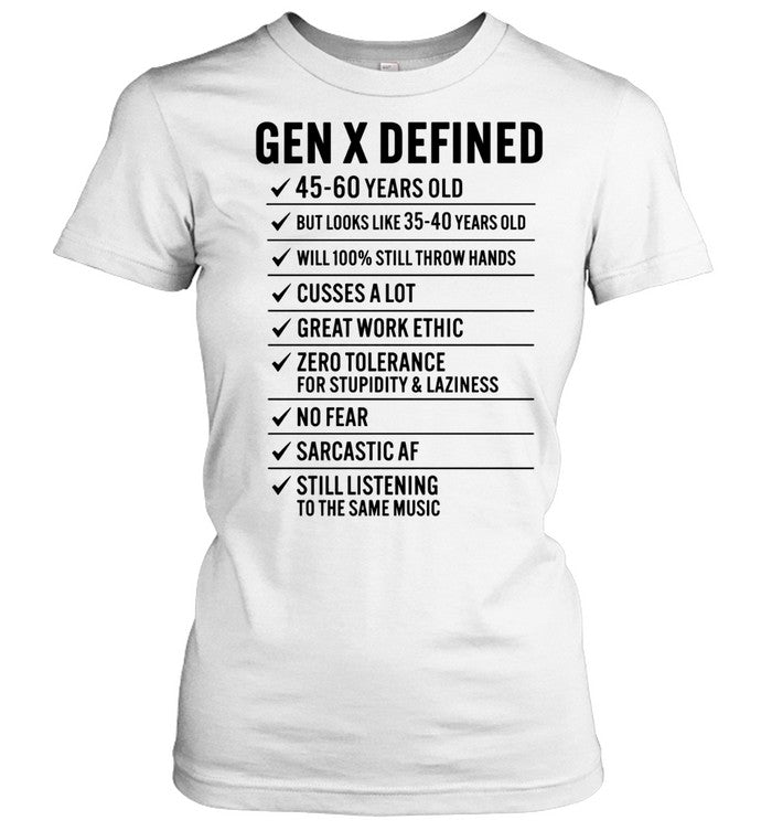 Gen Defined 45 60 years old Unisex T-Shirt