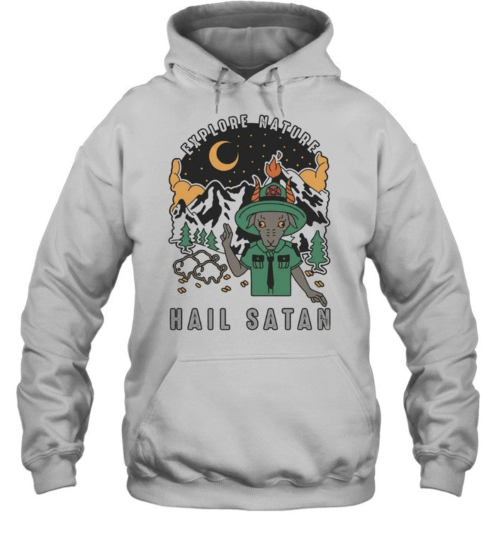 Goat scout pointing explore nature hail satan Unisex T-Shirt