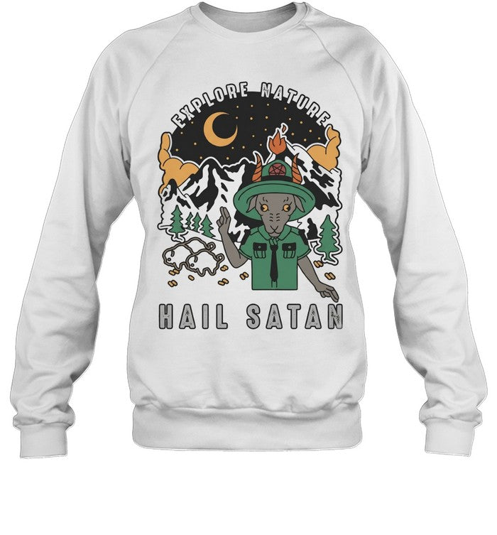 Goat scout pointing explore nature hail satan Unisex T-Shirt