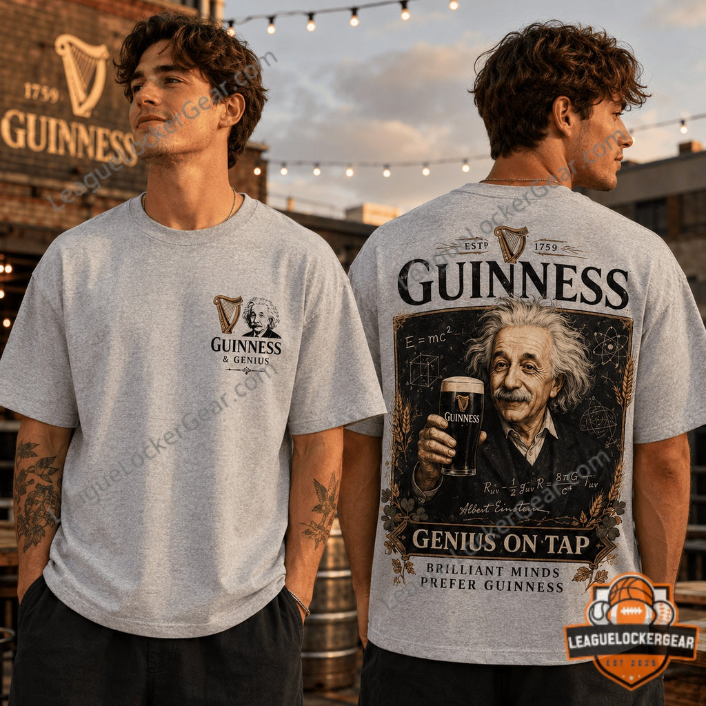 Guinness Albert Einstein Genius On Tap T-Shirt