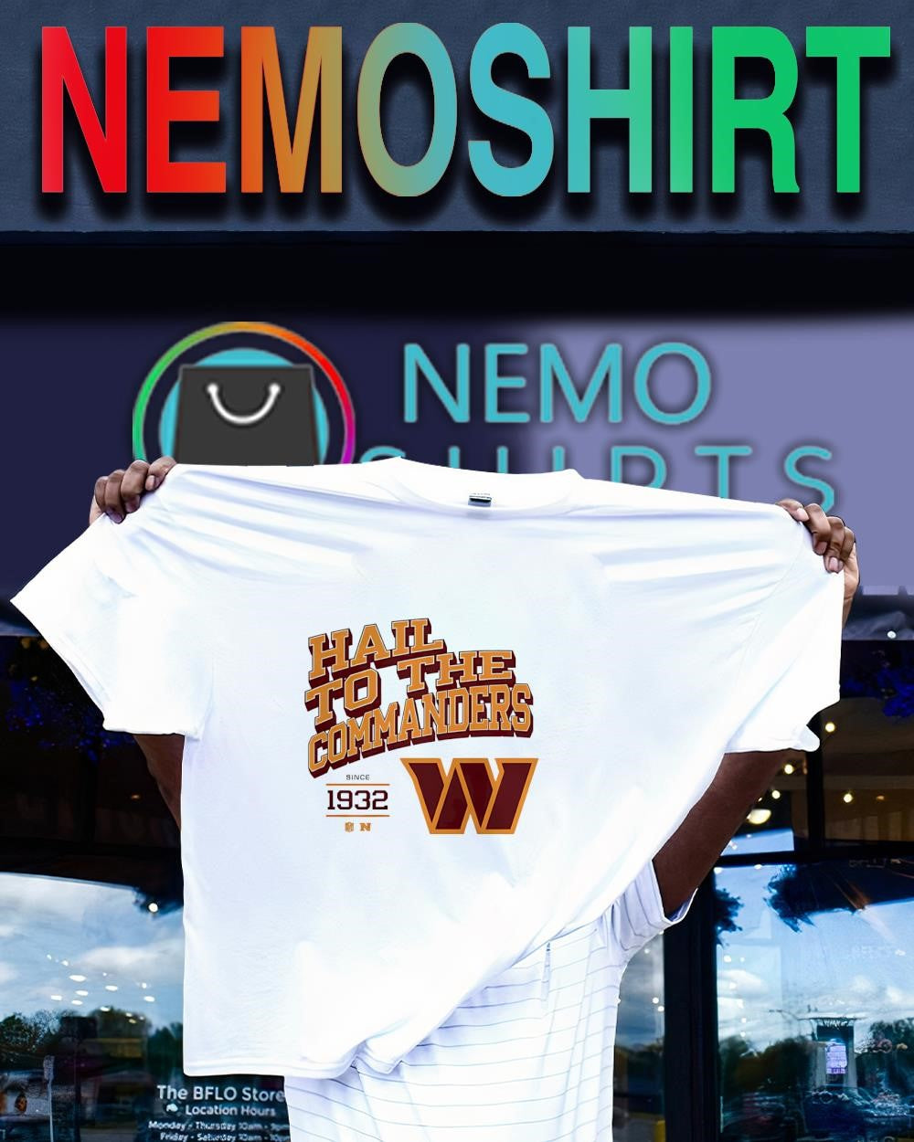 Washington Commanders hall to the commanders since 1932 shirt