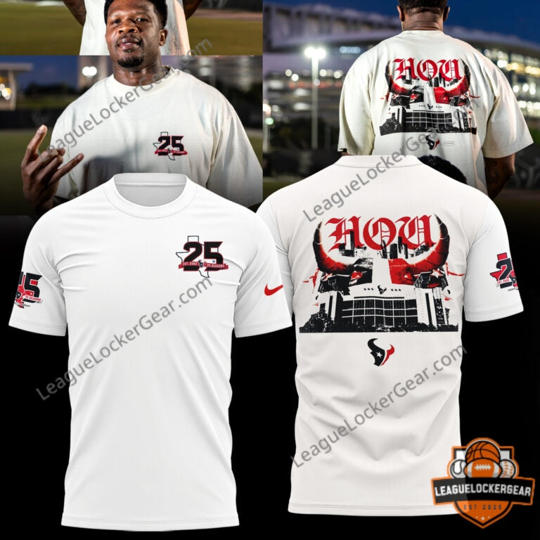 Houston Texans 25th Season Anniversary T-Shirt