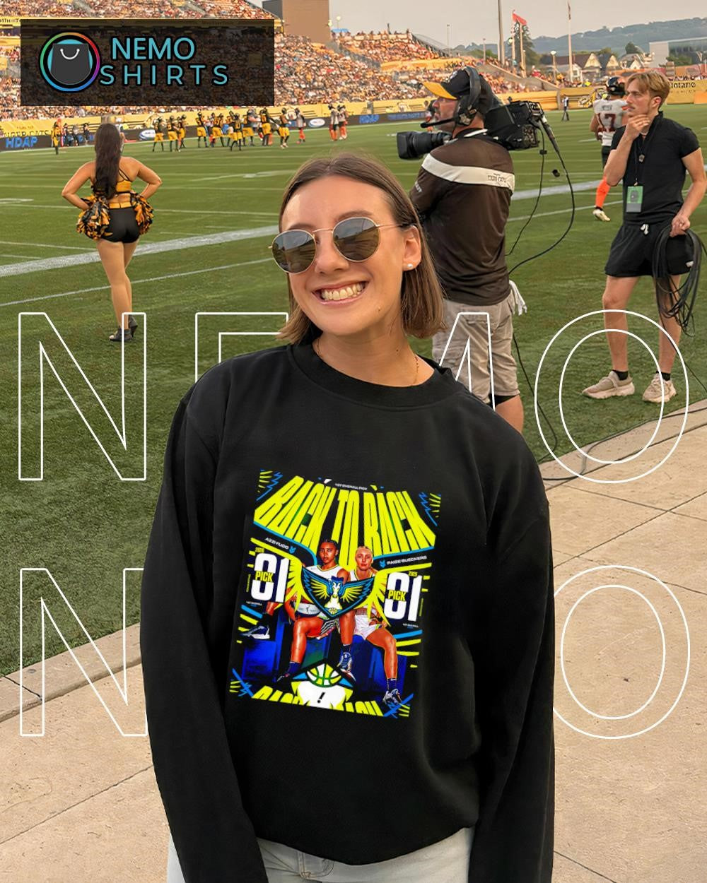 Paige Bueckers and Azzi Fudd Dallas Wings pick 01 back to back shirt