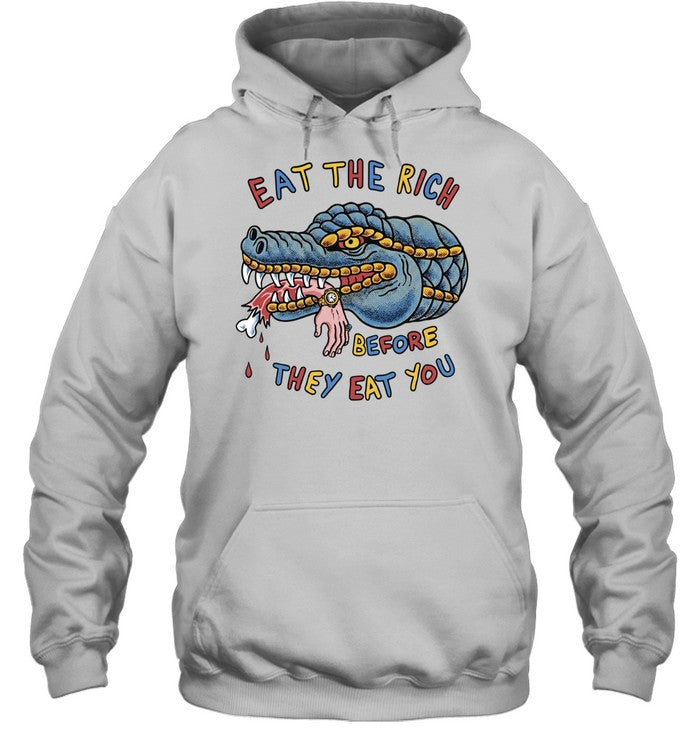 Eat the rich before they eat you Unisex T-Shirt
