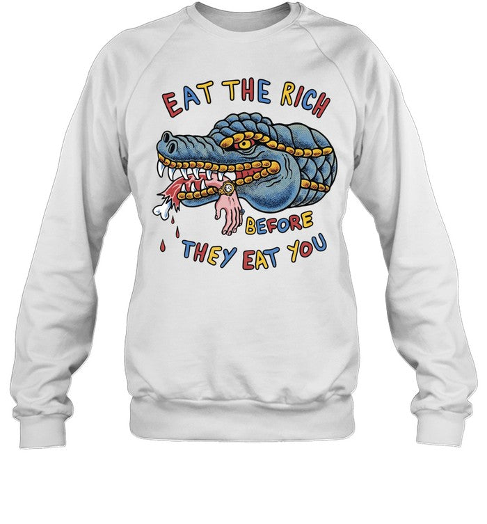 Eat the rich before they eat you Unisex T-Shirt
