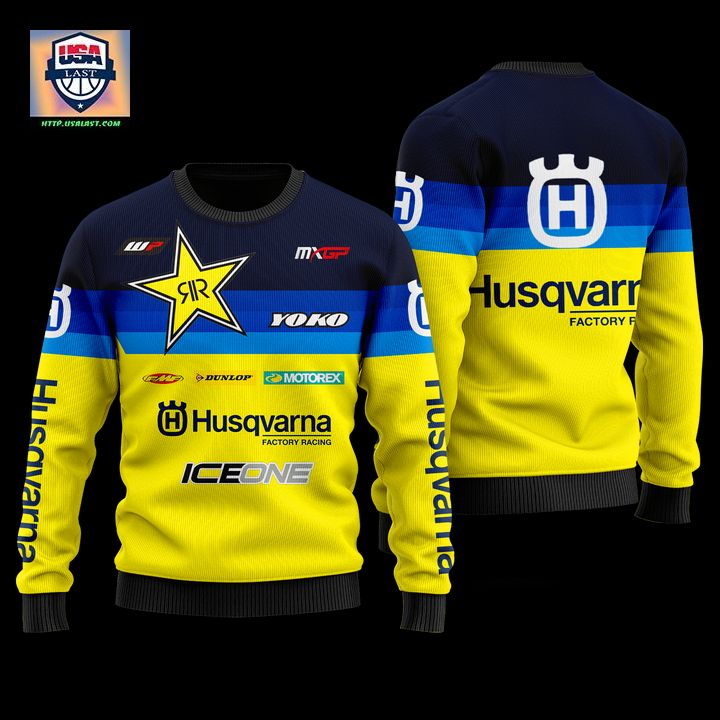 Husqvarna Factory Racing Yellow Ugly Sweater